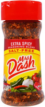 Mrs. Dash, Extra Spicy Seasoning Blend, Salt Free, 2.5 oz (71 g) ,الطعام، التوابل و التوابل