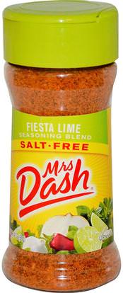 Mrs. Dash, Seasoning Blend, Fiesta Lime, Salt-Free, 2.5 oz (68 g) ,الطعام، التوابل و التوابل