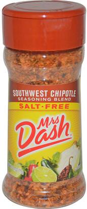 Mrs. Dash, Southwest Chipotle Seasoning Blend, Salt-Free, 2.5 oz (71 g) ,الطعام، التوابل و التوابل