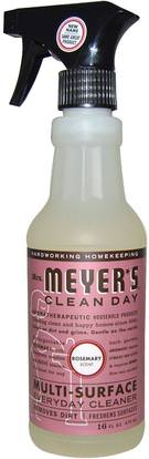 Mrs. Meyers Clean Day, Multi-Surface Everyday Cleaner, Rosemary Scent, 16 fl oz (473 ml) ,المنزل، المنظفات المنزلية