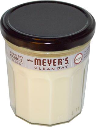 Mrs. Meyers Clean Day, Scented Soy Candle, Lavender Scent, 7.2 oz ,حمام، الجمال، الشمعات