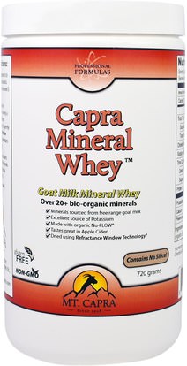Mt. Capra, Capra Mineral Whey, (720 g) ,المكملات الغذائية، البروتين، بروتين حليب الماعز، سوبرفوودس، معادن مصل اللبن الماعز