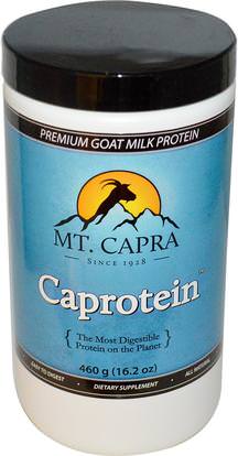 Mt. Capra, Caprotein, Premium Goat-Milk Protein, Delicious Vanilla, 16.2 oz (460 g) ,المكملات الغذائية، البروتين، بروتين حليب الماعز، سوبرفوودس، معادن مصل اللبن الماعز