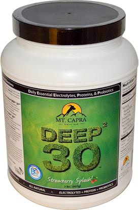 Mt. Capra, Deep 30, Strawberry Splash, 2 lb (907 g) ,المكملات الغذائية، البروتين، بروتين حليب الماعز، سوبرفوودس