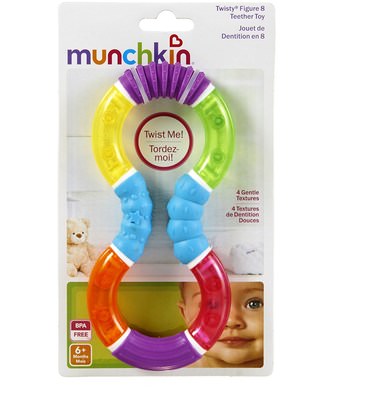 Munchkin, Twisty Figure 8 Teether Toy ,الأطفال الصحة، لعب الأطفال، التسنين اللعب
