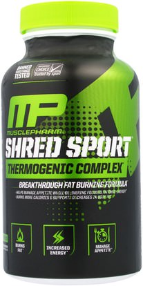 MusclePharm, Shred Sport, Thermogenic Complex, 60 Capsules ,والصحة، والطاقة