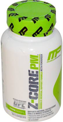 MusclePharm, Z-Core PM, Anabolic Mineral Support Formula, with Fenugreek, 60 Capsules ,الرياضة، الرياضة، الرجال، التستوستيرون