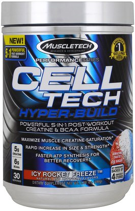 Muscletech, Performance Series, Cell Tech Hyper-Build, Icy Rocket Freeze, 1.08 lbs (488 g) ,رياضات
