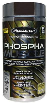 Muscletech, Phospha Muscle, 140 Softgels ,والرياضة، والعضلات