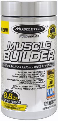 Muscletech, Pro Series, Muscle Builder, 30 Rapid-Release Capsules ,رياضات