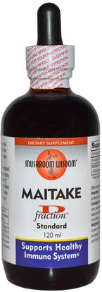 Mushroom Wisdom, Maitake D-Fraction, Standard, 120 ml ,والمكملات الغذائية، والفطر الطبية، الفطر مايتاك، د جزء