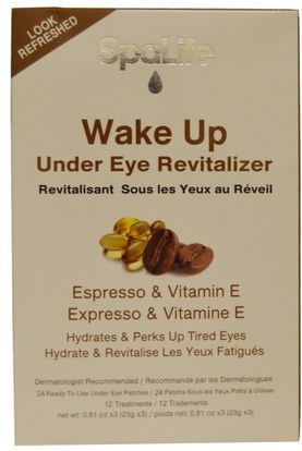 My Spa Life, Wake Up Under Eye Revitalizer, Expresso & Vitamin E, 12 Treatments ,الجمال، العناية بالوجه