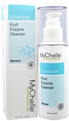 MyChelle Dermaceuticals, Fruit Enzyme Cleanser, Normal, 4.2 fl oz (124 ml) ,الجمال، العناية بالوجه، الجلد، منظفات الوجه