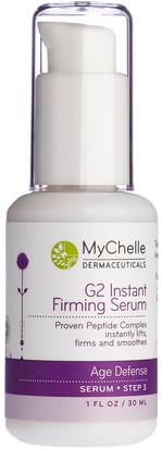 MyChelle Dermaceuticals, G2 Instant Firming Serum, Age Defense, Step 3, 1 fl oz (30 ml) ,الصحة، مصل الجلد، الجمال، العناية بالوجه، كريمات التجاعيد