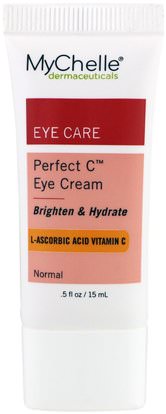 MyChelle Dermaceuticals, Perfect C Eye Cream.5 fl oz (15 ml) ,الجمال، حمض الهيالورونيك الجلد، كريمات العين