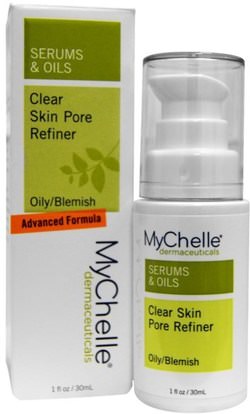 MyChelle Dermaceuticals, Serums & Oils, Clear Skin Pore Refiner, Oily/Blemish, 1 fl oz (30 ml) ,الجمال، العناية بالوجه، نوع الجلد التحرير والسرد للبشرة الدهنية، الكريمات المستحضرات، الأمصال