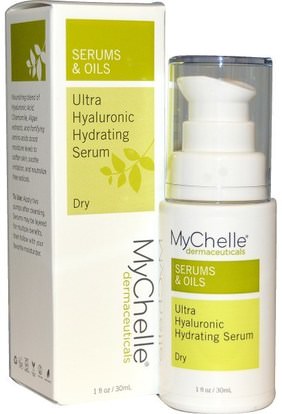 MyChelle Dermaceuticals, Ultra Hyaluronic Hydrating Serum, Dry, Step 3, 1 fl oz (30 ml) ,الصحة، مصل الجلد، الجمال، حمض الهيالورونيك الجلد