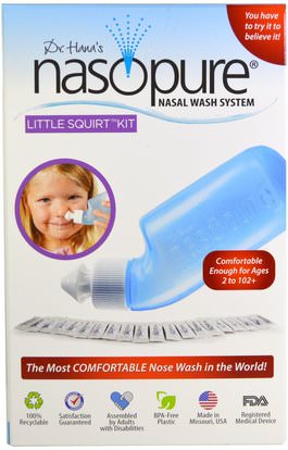 Nasopure, Nasal Wash System, Little Squirt Kit, 1 Kit ,الصحة، الحساسية، صحة الأنف، غسل الأنف