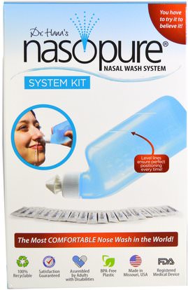 Nasopure, Nasal Wash System, System Kit, 1 Kit ,الصحة، الحساسية، صحة الأنف، غسل الأنف