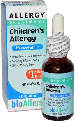 NatraBio, BioAllers, Childrens Allergy, Allergy Treatment, 1 fl oz (30 ml) ,والصحة، والحساسية، والحساسية