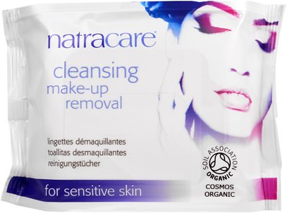 Natracare, Cosmos Organic, Cleansing Make-Up Removal Wipes, 20 Wipes ,الصحة، المرأة، مزيل ماكياج