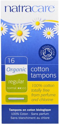Natracare, Organic Cotton Tampons, Regular, 16 Tampons ,الصحة، نساء، المرأة