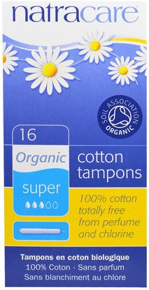 Natracare, Organic Cotton Tampons, Super, 16 Tampons ,الصحة، نساء، المرأة