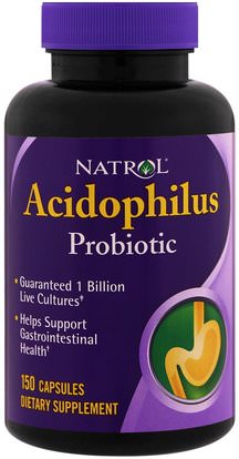 Natrol, Acidophilus, 150 Capsules ,المكملات الغذائية، البروبيوتيك