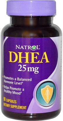 Natrol, DHEA, 25 mg, 90 Capsules ,المكملات الغذائية، ديا