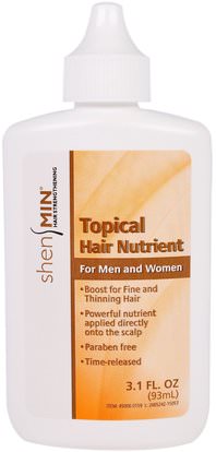 Natrol, Shen Min, Topical Hair Nutrient, For Men and Women, 3.1 fl oz (93 ml) ,حمام، الجمال، الشعر، فروة الرأس، رجل العناية بالشعر