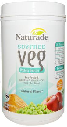 Naturade, Soy-Free Veg, Protein Booster, Natural Flavor, 29.6 oz (840 g) ,المكملات الغذائية، البروتين، بروتين البازلاء