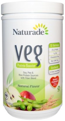 Naturade, VEG, Protein Booster, Natural Flavor, 13.7 oz (389 g) ,المكملات الغذائية، البروتين، بروتين البازلاء