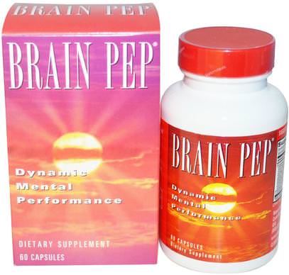 Natural Balance, Brain Pep, 60 Veggie Caps ,الصحة، اضطراب نقص الانتباه، إضافة، أدهد، الدماغ، الأعشاب، الجنكة بيلوبا