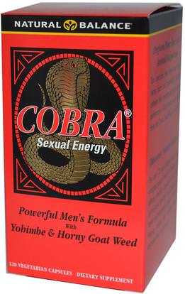 Natural Balance, Cobra Sexual Energy, 120 Vegetarian Capsules ,الصحة، الرجال، ميرا بواما مارابواما