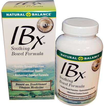 Natural Balance, IBX Soothing Bowel Formula, 120 Veggie Caps ,الصحة، إبس