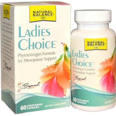 Natural Balance, Ladies Choice, Phytoestrogen Formula For Menopause Support, 60 Veggie Caps ,والصحة، والنساء، وانقطاع الطمث