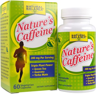 Natural Balance, Natures Caffeine, 60 Veggie Caps ,والصحة، والطاقة