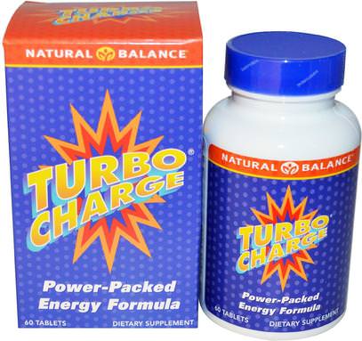 Natural Balance, Turbo Charge, 60 Tablets ,والصحة، والطاقة