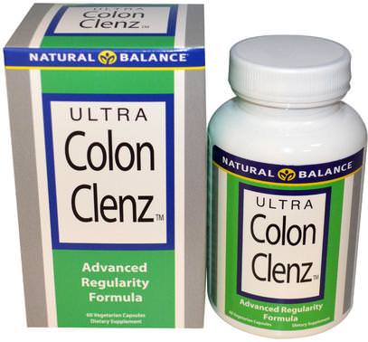 Natural Balance, Ultra Colon Clenz, 60 Veggie Caps ,الصحة، السموم، تطهير القولون