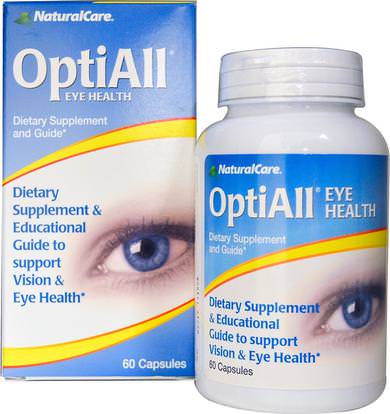 Natural Care, OptiAll Eye Health, 60 Capsules ,الصحة، العناية بالعيون، العناية بالعيون، منتجات العين مع كارنوزين ل، الرؤية