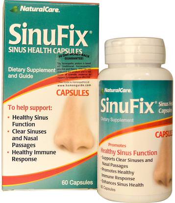 Natural Care, SinuFix, Sinus Health Capsules, 60 Capsules ,الصحة، صحة الأنف، الأنف