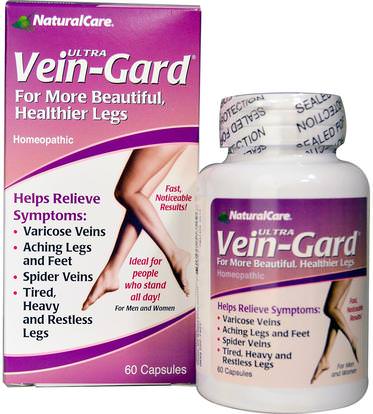 Natural Care, Ultra Vein-Gard, For Men and Women, 60 Capsules ,والصحة، والنساء، ودوالي الوريد الرعاية