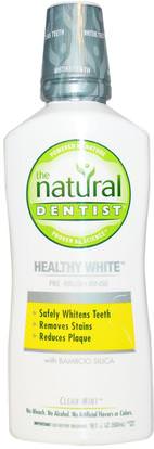 Natural Dentist, Healthy White, Pre-Brush Rinse, Clean Mint, 16.9 fl oz (500 ml) ,حمام، الجمال، العناية بالأسنان عن طريق الفم، غسول الفم، تبييض الأسنان