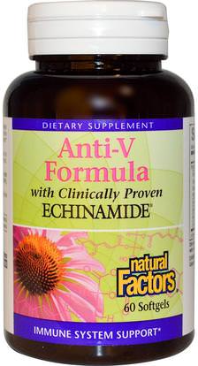 Natural Factors, Anti-V Formula, with Clinically Proven Echinamide, 60 Softgels ,المكملات الغذائية، المضادات الحيوية، الطماطم
