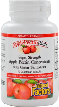 Natural Factors, ApplePectinRich, Super Strength Apple Pectin Concentrate, 90 Veggie Caps ,المكملات الغذائية، الألياف، التفاح البكتين