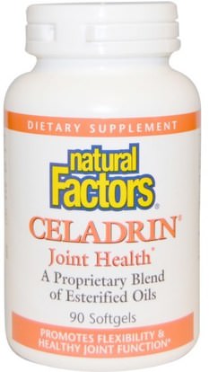 Natural Factors, Celadrin, Joint Health, 90 Softgels ,والصحة، والعظام، وهشاشة العظام، والصحة المشتركة، والتهاب، سيلادرين