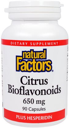 Natural Factors, Citrus Bioflavonoids Plus Hesperidin, 650 mg, 90 Capsules ,الفيتامينات، بيوفلافونويدس