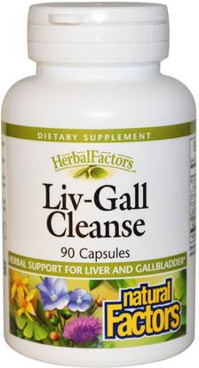 Natural Factors, Liv-Gall Cleanse, 90 Capsules ,المكملات الغذائية، مضادات الأكسدة، الكركمين، الكركم، الصحة، الخرشوف
