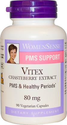Natural Factors, Vitex Chasteberry Extract, 80 mg, 90 Capsules ,الصحة، متلازمة ما قبل الحيض، التوت العفيفة