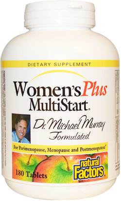 Natural Factors, Womens Plus MultiStart, 180 Tablets ,الفيتامينات، النساء الفيتامينات